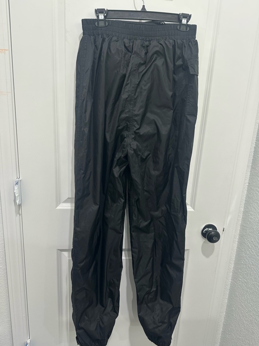 Firstgear Men's Black Lightweight Jogger Motorcycle Pants with Elastic Cuffs